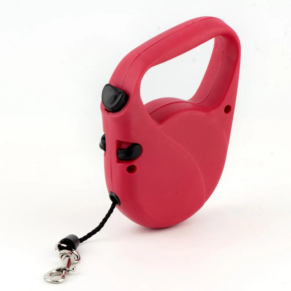 One-handed With Lock Retractable Pet Etendable Leash Lead for Dogs Cats Small Medium Large 3M Red Black Pink High Quality