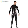 100% Natural Latex Full Body Catsuit Men's Wet Look Tight Bodysuit Mens Latex Catsuit