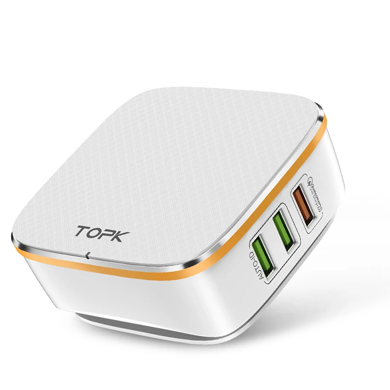 TOPK B630 35W 5V/7A 6-Port QC2.0 USB Charger EU US UK Plug Travel Universal Mobile Phone Fast Charger Adapter
TOPK B630 35W 5V/7A 6-Port QC2.0 USB Charger EU US UK Plug Travel Universal Mobile Phone Fast Charger Adapter