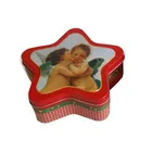Beautiful Metal Five-point Star Shape Gift Tin Box