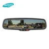 4.3 inch car rearview mirror monitor DVR recorder with reverse backup camera display