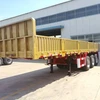 Cheap price tri-axle semitrailer 13 meters cargo side wall trailers