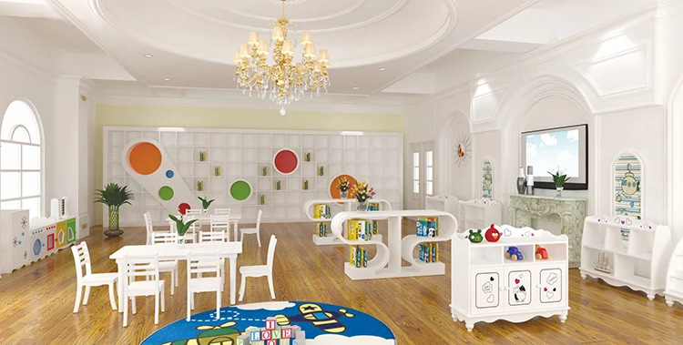 new design wood kids furniture kindergarten furniture set