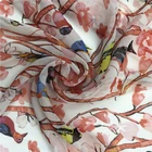 High Quality Custom Printed Crinkled Georgette Silk Fabric
