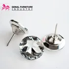 Eco-Friendly Button Top Selling Decorative Sofa Back Clear Crystal Stone Button