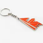 Custom Shape Blank Metal Keychain Soft Enamel logo Zinc alloy keyring