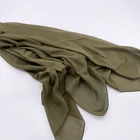 Promotional women girls malaysia muslim Solid colors scarf hijab