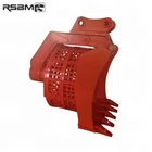 Heavy equipment rotating sieve bucket parts