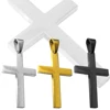 Unique Silver Gold Black Plated Wholesale 316L Stainless Steel Cross Pendant