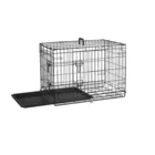 Push-up 2 Door XXL Pet Folding Cage Metal Wire Dog Crate Kennel with ABS Tray
