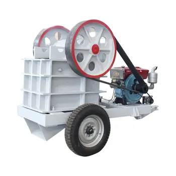 Diesel mobile mini jaw crusher limestone jaw crusher for sale