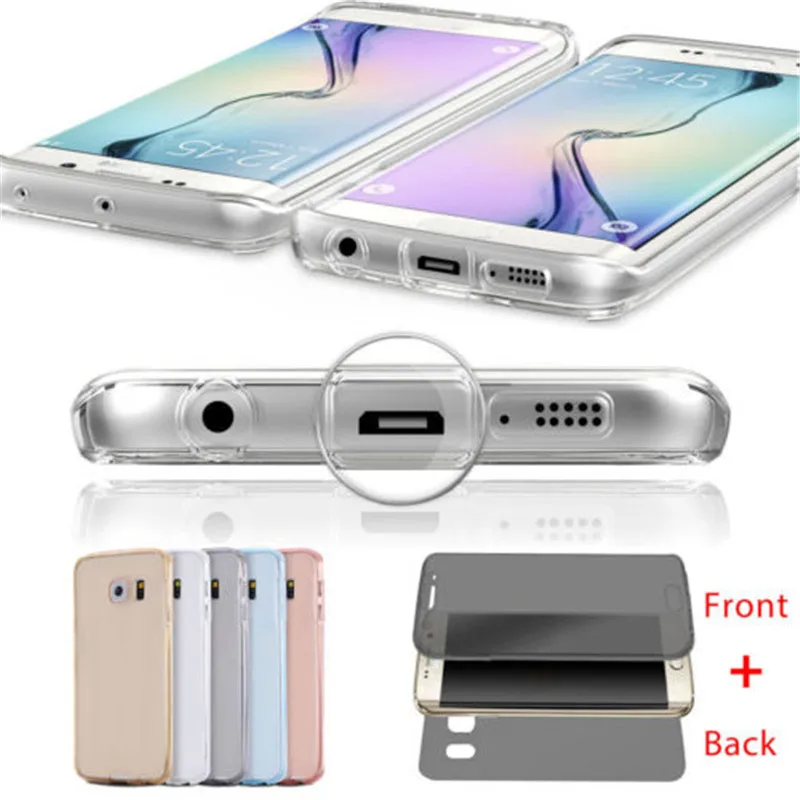 Wholesale Soft 360 Full Cover Tpu Case For Samsung Galaxy J3 J5 J7 A5 A3 A7 2016 2017 J4 J6 A8 A6 2018 S8 S9 Plus S7 S6 Edge
