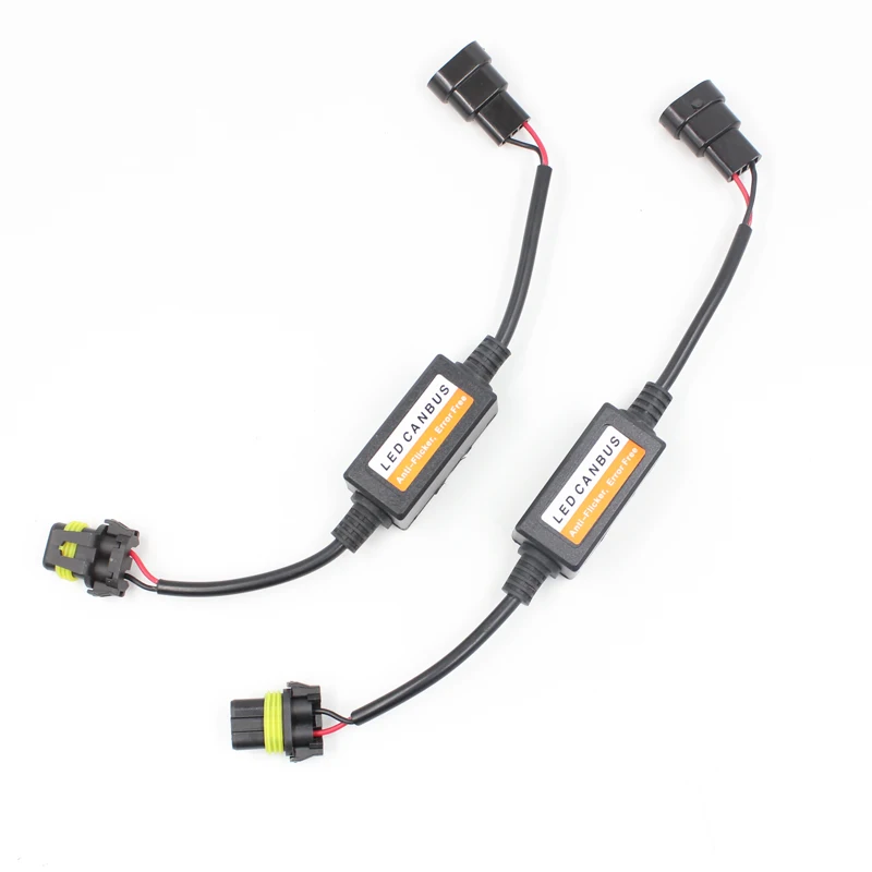

LED Headlight Decoder H1 H3 9005 9006 H7 H8 H9 H11 Canbus Warning Canceller Capacitor Anti-flicker Error Free Resistor harness