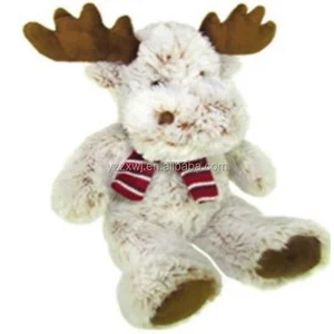 gift promotional christmas reindeer plush soft baby toy stuffed