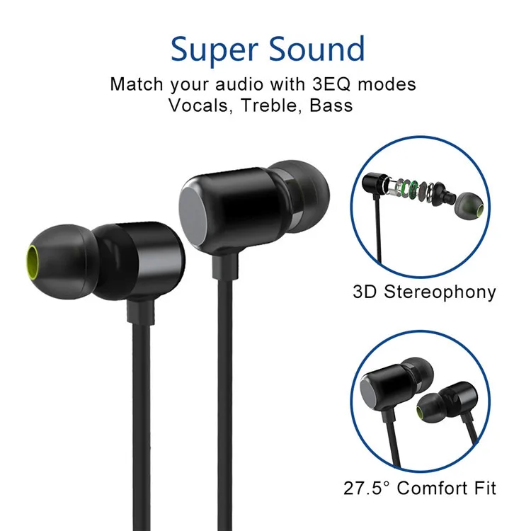 KST-LGW8 Kantou best design Gym Running sport neckband wireless earphone waterproof - ANKUX.COM