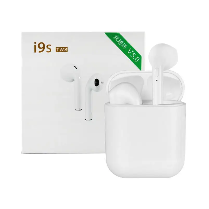 

I9 I9S TWS Wireless Earphone Portable 5.0 Blue tooth Headset Invisible Earbud for all smart phone, N/a