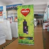 80*200 good quality wade base Roll Up Standee, Roll Up Screen for shows and events
