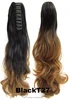 24 inch 60cm long Curly Style Ombre Two Tone Pony Tail Hair Pieces