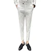 2019 new design fashion business suit pants men formal pant suit for weddings custom logo factory price