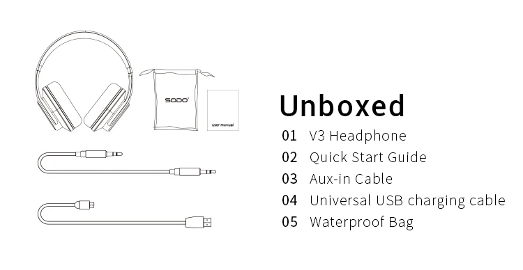 2019 Ebay SODO Headphone and Speaker 2 in 1Switch to Powerful Speaker Stereo Sport Wireless Headphones Bluetooth Headset - ANKUX.COM