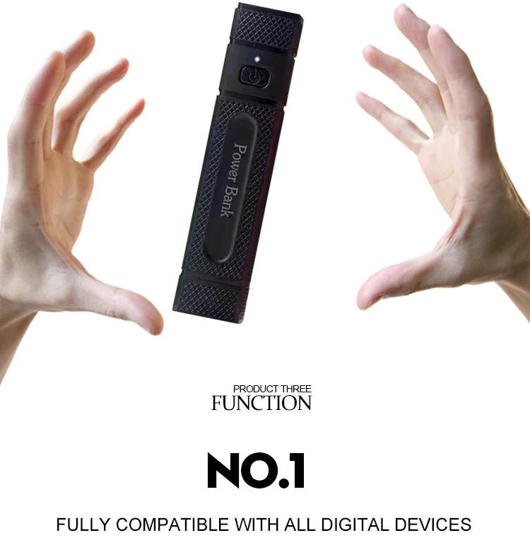 corporate gift flashlight power bank with touch light 2600mah - ANKUX.COM