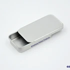 Tin Candy Tin Box Manufacturer Silver Small Rectangle Tin Box For Candy Mint Pill