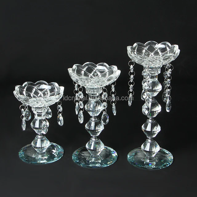 tealight candle holder crystal beads candle holder for wedding