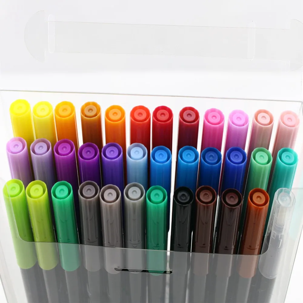 Twin Nib Brush Painting Markers Soft Brush Pen 36 Smart Colors Mix