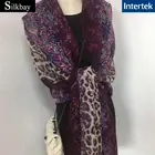 long print scarf pure indian shawl digitally printing silk scarves
