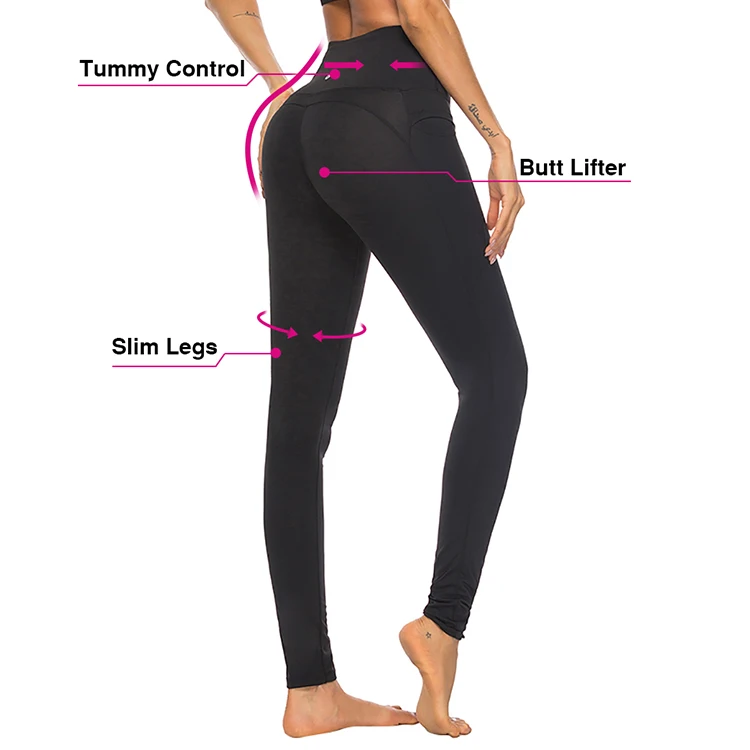 Black Pocket Design Ankle Length High Elastic High Waist Fitness Yoga Leggings For Women
Black Pocket Design Ankle Length High Elastic High Waist Fitness Yoga Leggings For Women