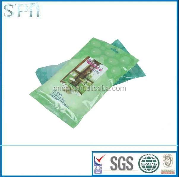 China manufacturer cheap OEM individually wrapped sachet glass wipes