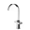 China supplier square double lever kitchen faucet mixer tap