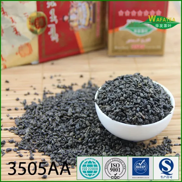 Best sales competitive price good quality the vert gunpowder tea 3505AA for Morocco