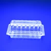 Food grade safety bread fruit packaging box disposable hinged plastic container