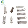 Free samples decorative custom metal zipper pulls for suitcase luggage parts in stock
