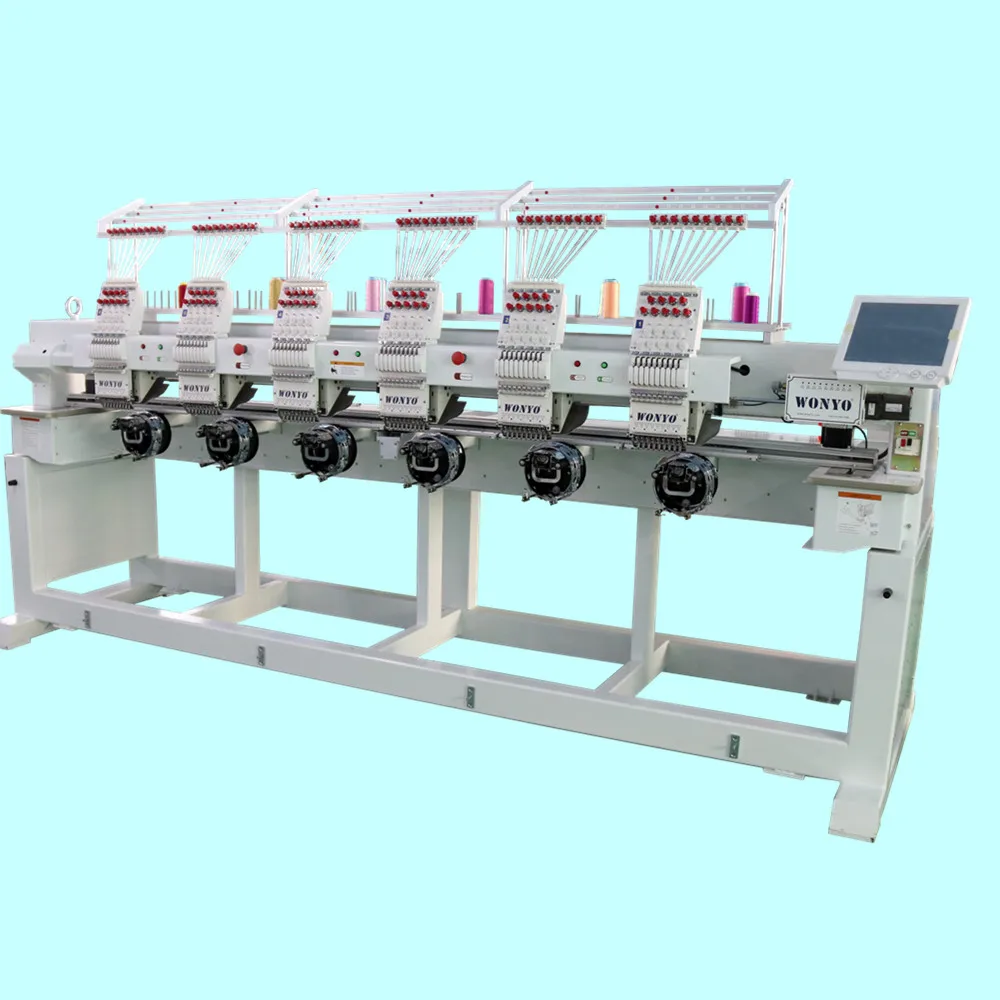 WONYO/Tajima 6 head Computerized Embroidery Machine Price China factory