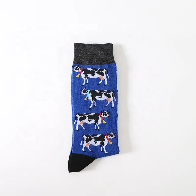 Autumn Cow Pattern Design Wholesale Men&Women Breathable Bamboo Fiber Crew Socks, Blue
Autumn Cow Pattern Design Wholesale Men&Women Breathable Bamboo Fiber Crew Socks, Blue