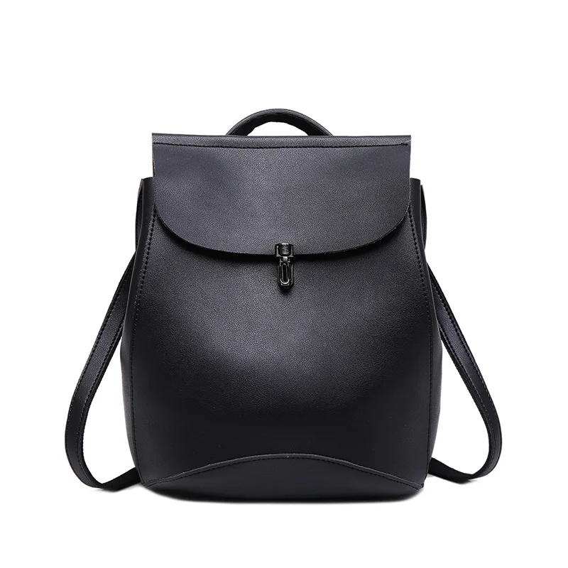 2020 Fashion simple Girls PU Laptop Backpack Women's Leather Traveling school bag, Black
2020 Fashion simple Girls PU Laptop Backpack Women's Leather Traveling school bag, Black