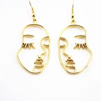 2019 Instagram Funny Personality abstraction Irregular face gold plated Stud earrings for women
2019 Instagram Funny Personality abstraction Irregular face gold plated Stud earrings for women