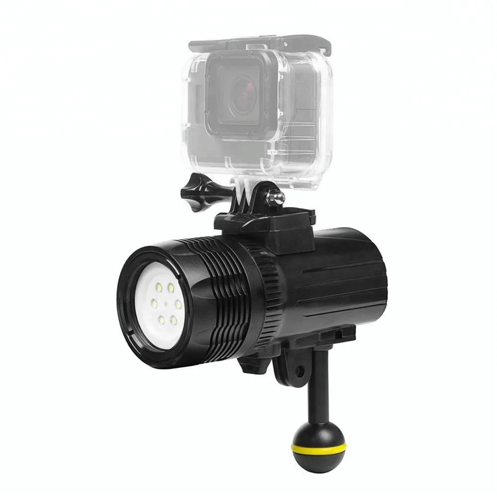 

SHOOT 1000 Lumen LED Torch Diving Flashlight for Gopro Hero 7, 100M Go Pro Waterproof LED Light