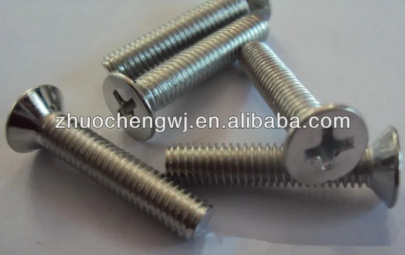 cross recessed countersunk head screws