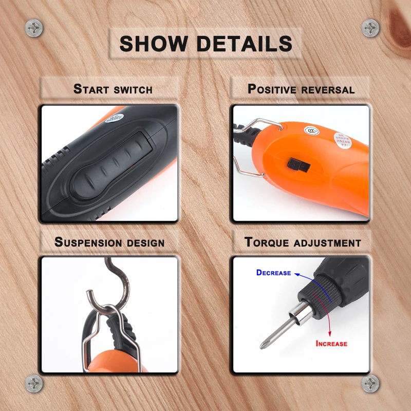 AM-620A Electric Screwdriver Cordless Drill Mini Wireless Power Driver AC Electric Screwdriver