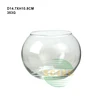 Decorative aquarium glass accessories factory price cheap fish tanks round bowl glass for fish