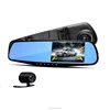 Factory price best selling 1080P dual dash cam car mirror camera with reversing aid