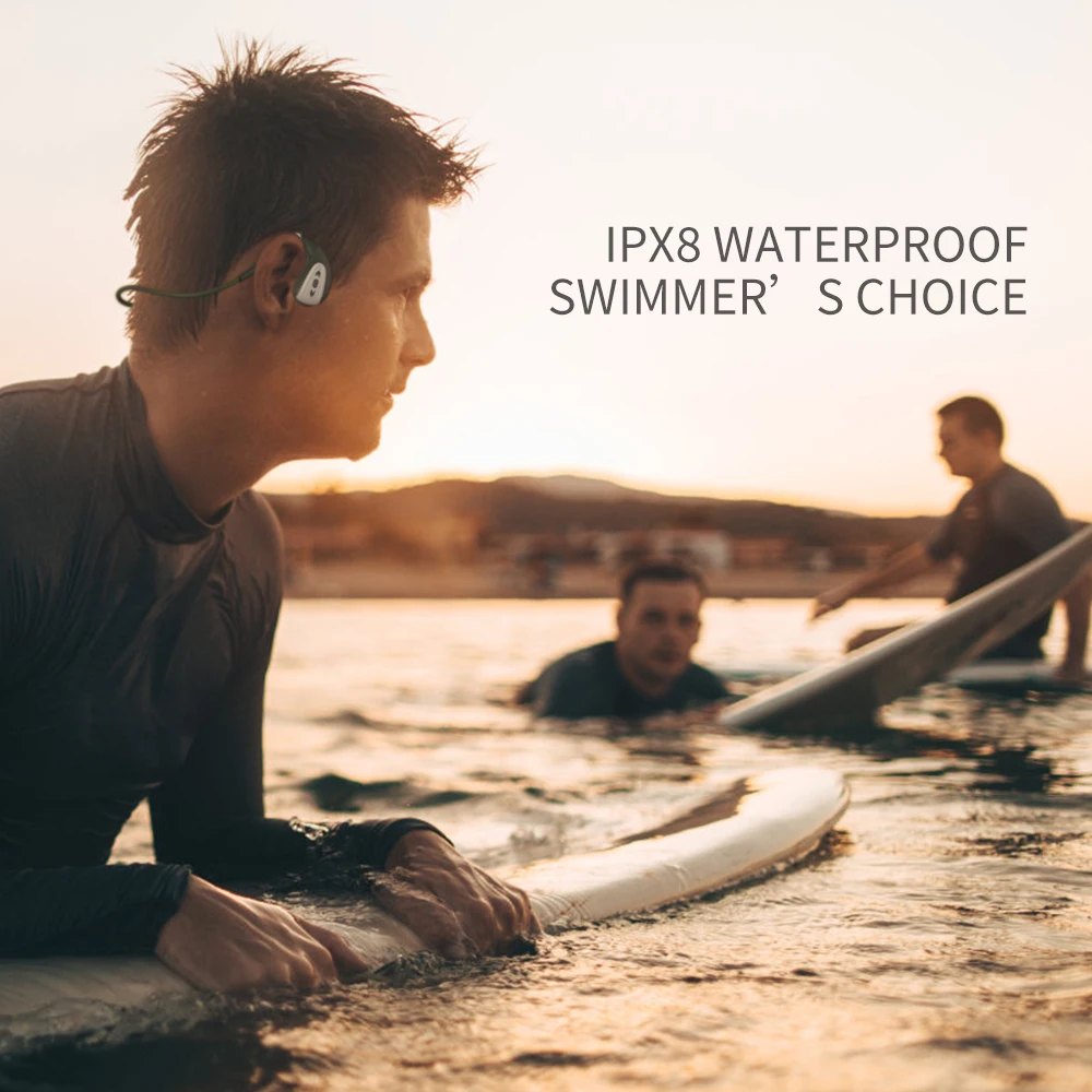 Amazon New Technology Bone Conduction Bluetooth Headphone ipx8 ipx7 waterproof running headphones - ANKUX.COM