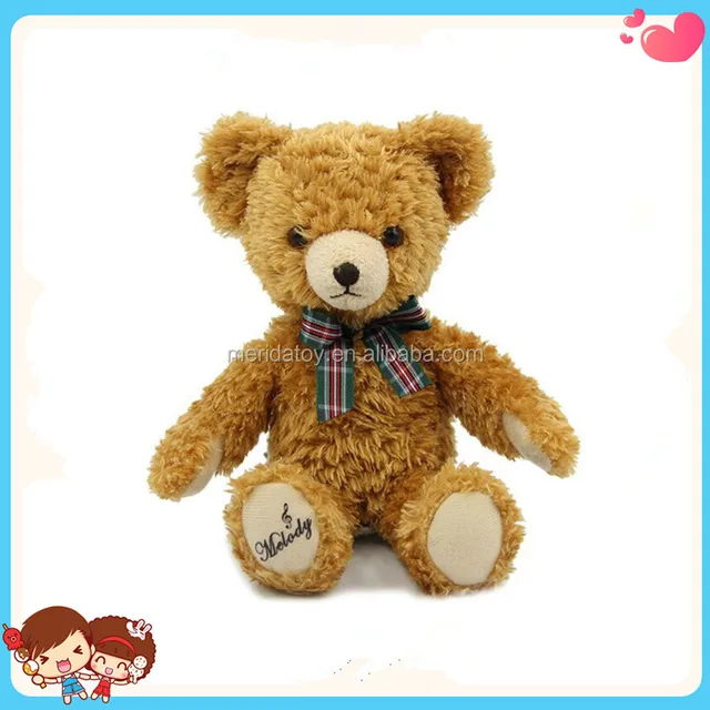 wholesale custom cute stuffed teddy bear plush toy with a tie