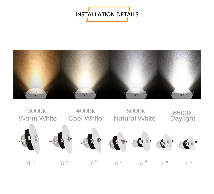 Ceiling Light Fixture Gu10 Zigbee Adjustable Glass 12v 10 Inch Skd E27 30w Cob Cct Downlight Led - ANKUX.COM