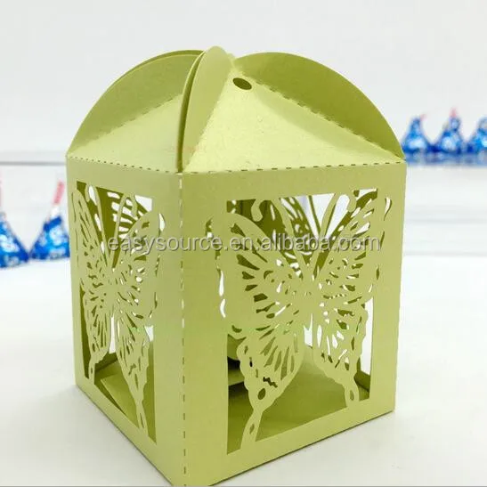 craft wedding candy boxes laser cutting wedding paper cookie