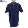 Manufacturer soft touch Embroidered cotton spandex short sleeve sweatproof dark blue tee shirt for golf