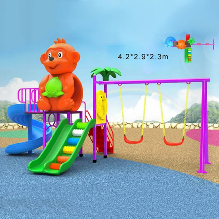 Large Children Outdoor Playground plastic Slides